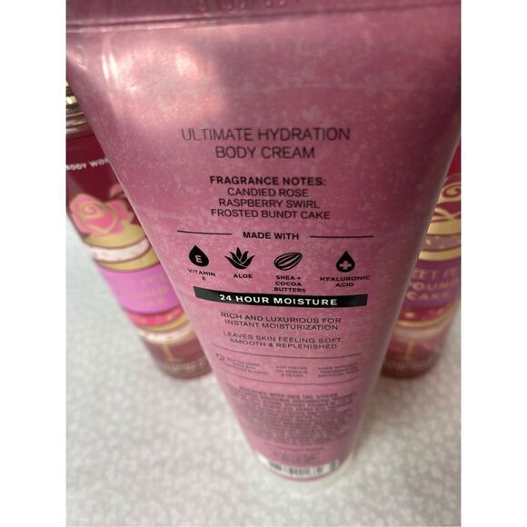 Bath and Body Works SWEET PETAL POUND CAKE 4 PC Set - Picture 3 of 5